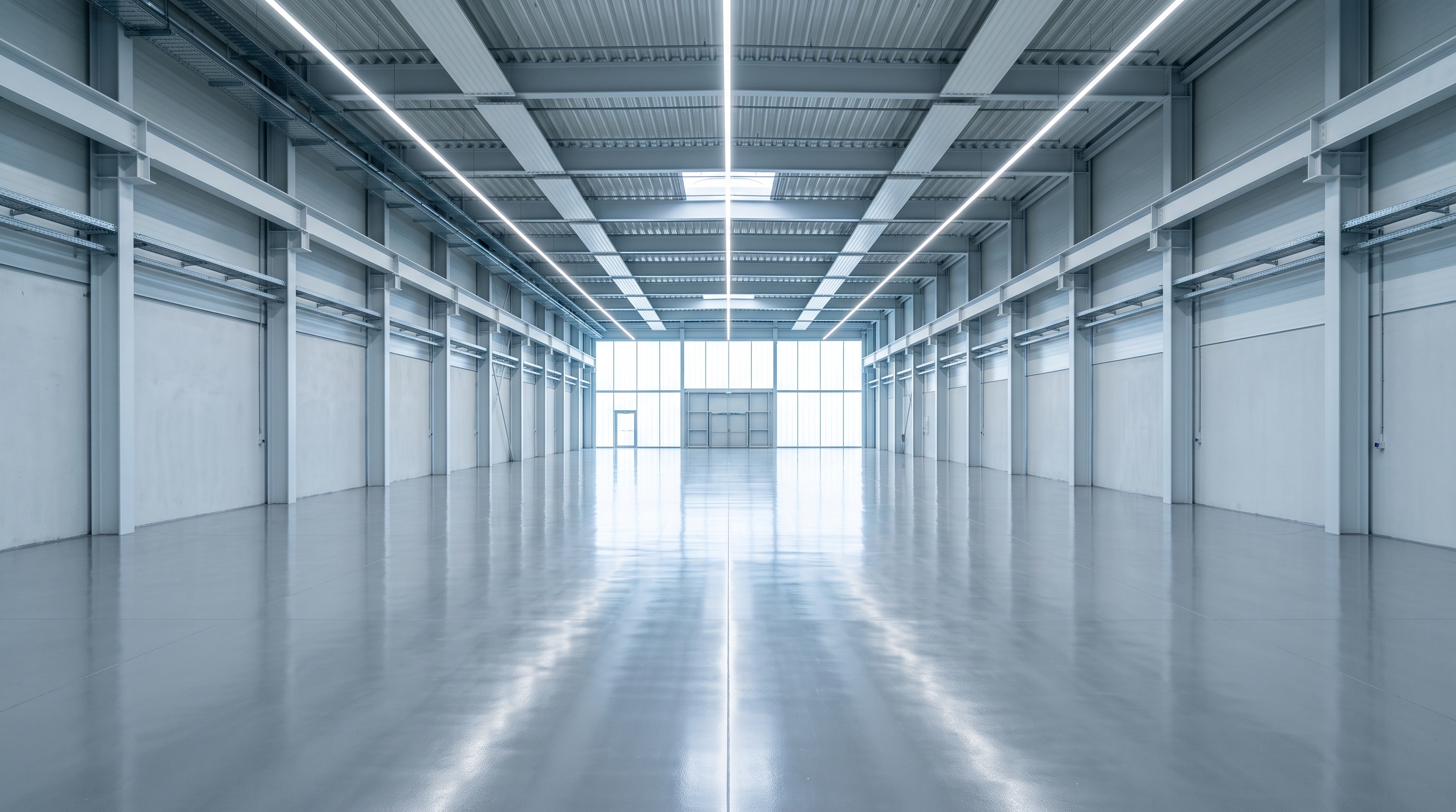 Onberispelijk propere industriele ruimte